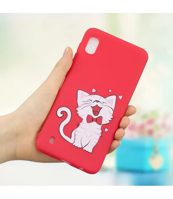 Mačka se smije dizajn silikonska zaštitna maska Samsung Galaxy A10