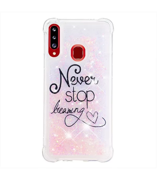 Never stop dreaming gliter silikonska zaštitna maska Samsung Galaxy A20s
