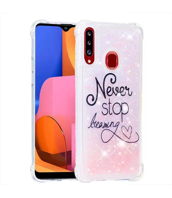 Never stop dreaming gliter silikonska zaštitna maska Samsung Galaxy A20s