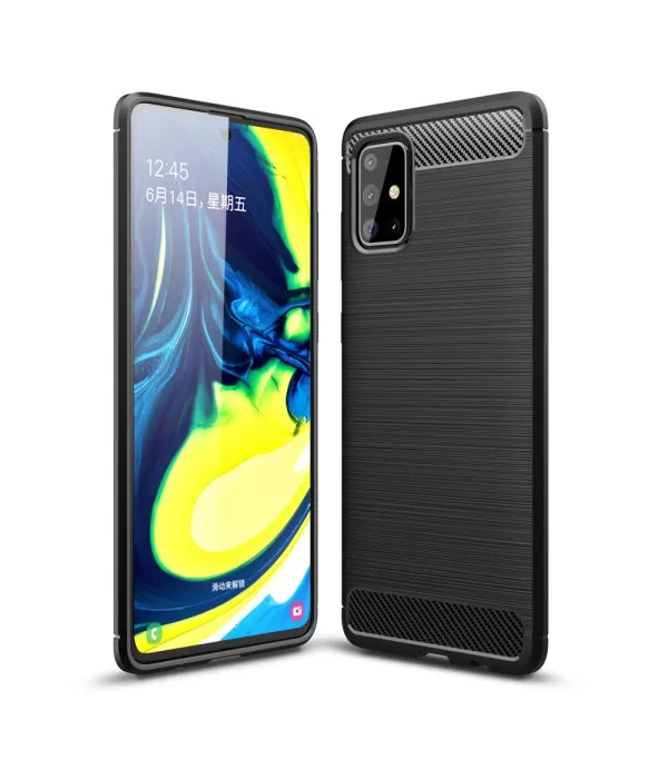 Silikonska Carbon zaštitna maska Samsung Galaxy A71