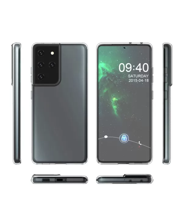 Prozirna silikonska zaštitna maska Samsung Galaxy S21 Ultra