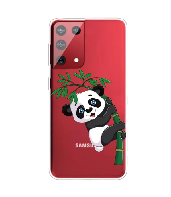 Panda dizajn silikonska zaštitna maska Samsung Galaxy S21 Ultra