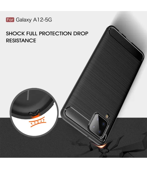 Carbon Brush silikonska zaštitna maska Samsung Galaxy A12