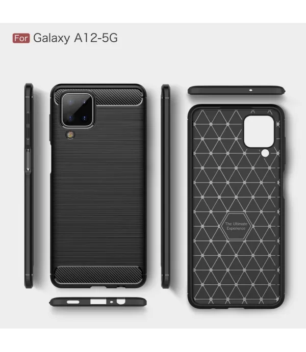 Carbon Brush silikonska zaštitna maska Samsung Galaxy A12