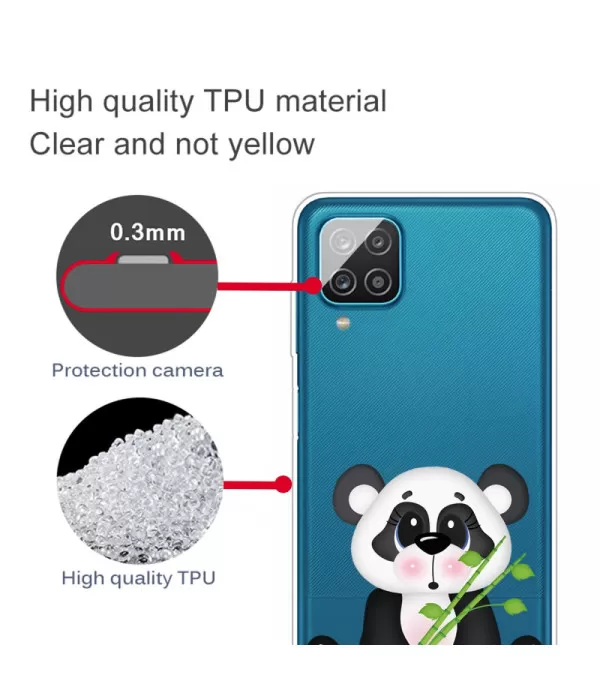 Panda dizajn silikonska zaštitna maska Samsung Galaxy A12