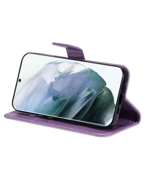 Leptir i cvijeće preklopna torbica futrola Samsung Galaxy S22 Ultra