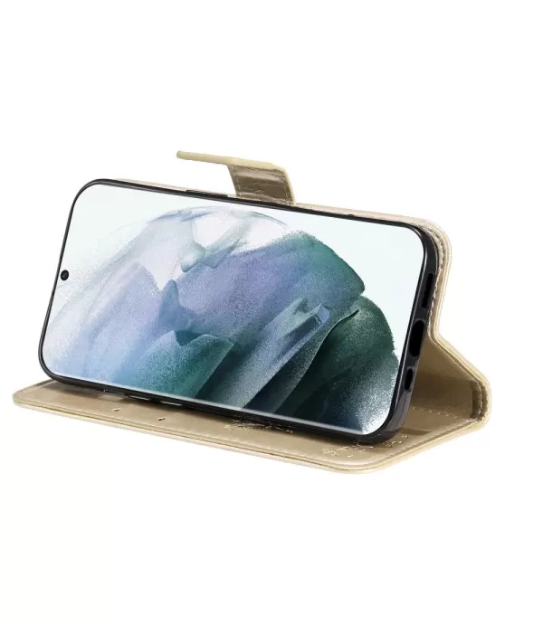 Leptir i cvijeće preklopna torbica futrola Samsung Galaxy S22 Ultra