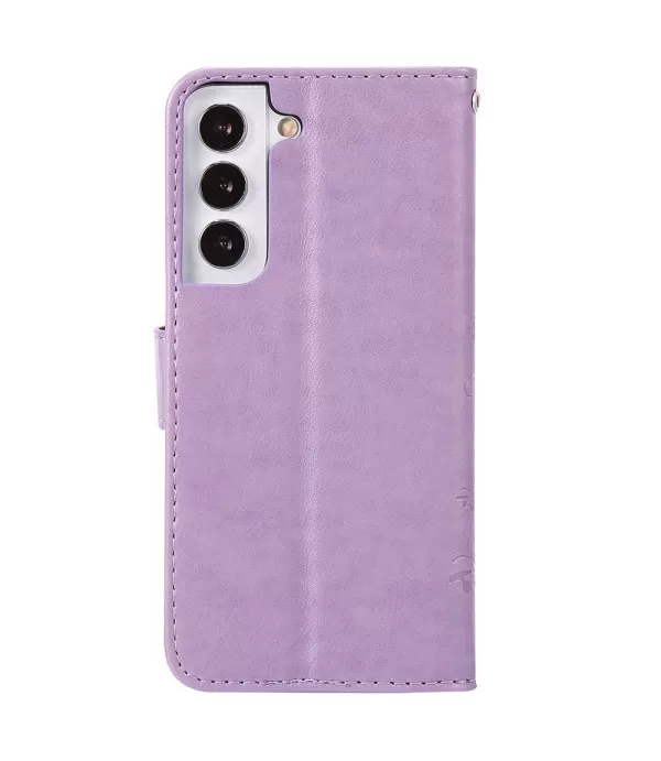 Cvijeće i leptir preklopna torbica futrola Samsung Galaxy S22