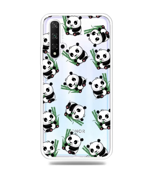 Panda dizajn silikonska zaštitna maska Huawei Nova 5T - Honor 20