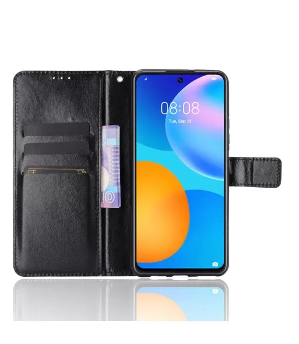 Crazy Horse preklopna kožna torbica futrola Huawei P Smart 2021