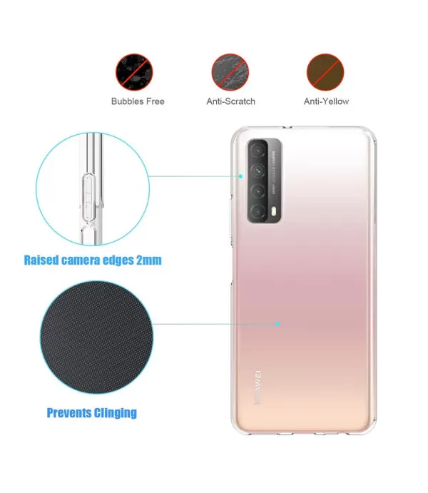Prozirna silikonska zaštitna maskica Huawei P Smart 2021