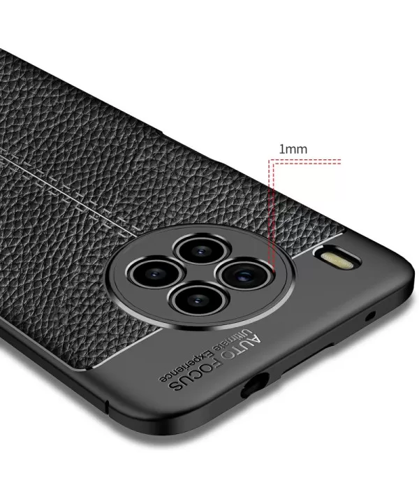 Litchi grain silikonska zaštitna maska Huawei Nova 8i crna