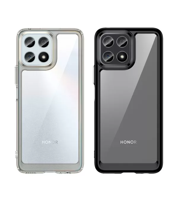 Hybrid prozirna maskica sa crnim rubom za Honor X8