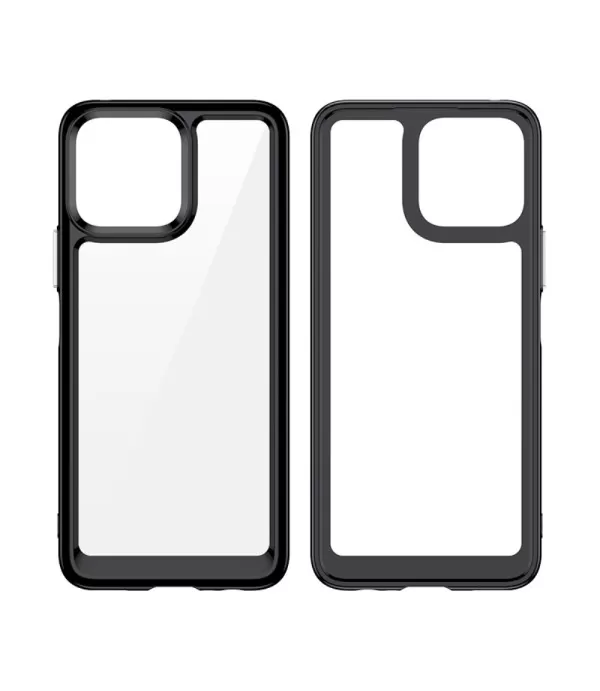 Hybrid prozirna maskica sa crnim rubom za Honor X8