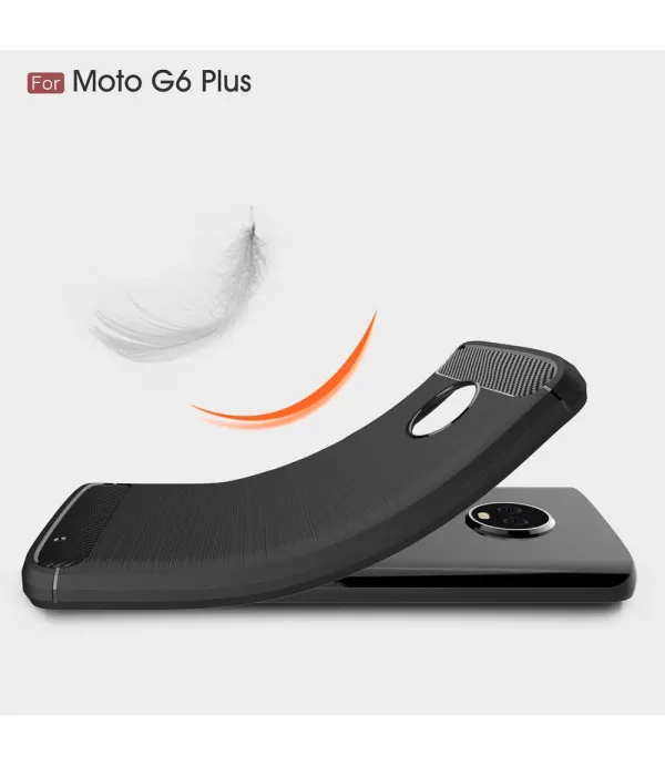Carbon BRUSH silikonska zaštitna maska Moto G6 Plus