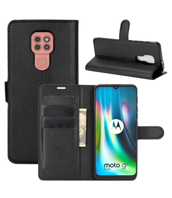 Litchi preklopna torbica futrola Motorola Moto G9 Play
