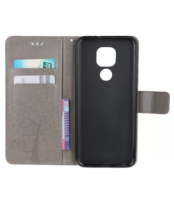Dvije sove preklopna torbica futrola Motorola Moto G9 Play, E7 Plus