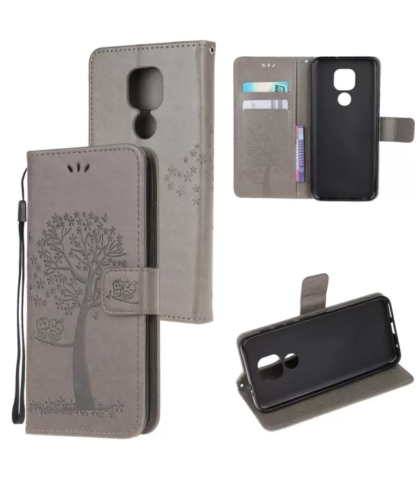 Dvije sove preklopna torbica futrola Motorola Moto G9 Play, E7 Plus