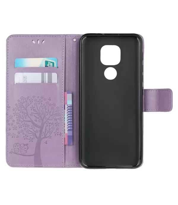 Dvije sove preklopna torbica futrola Motorola Moto G9 Play, E7 Plus
