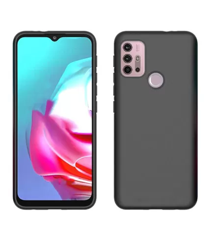 Mat crna silikonska zaštitna maskica za Motorolu  Moto G10, G30