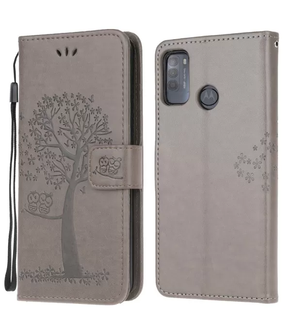 Dvije sove preklopna torbica futrola Motorola Moto G50