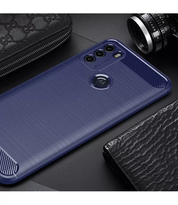 Carbon Brush silikonska zaštitna maskica Moto G50