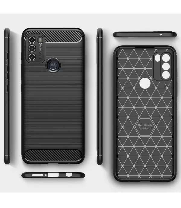 Carbon Brush silikonska zaštitna maskica Moto G50