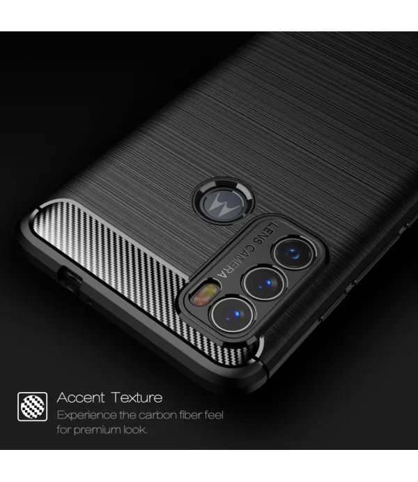 Carbon Brush silikonska zaštitna maskica Moto G60 / G40