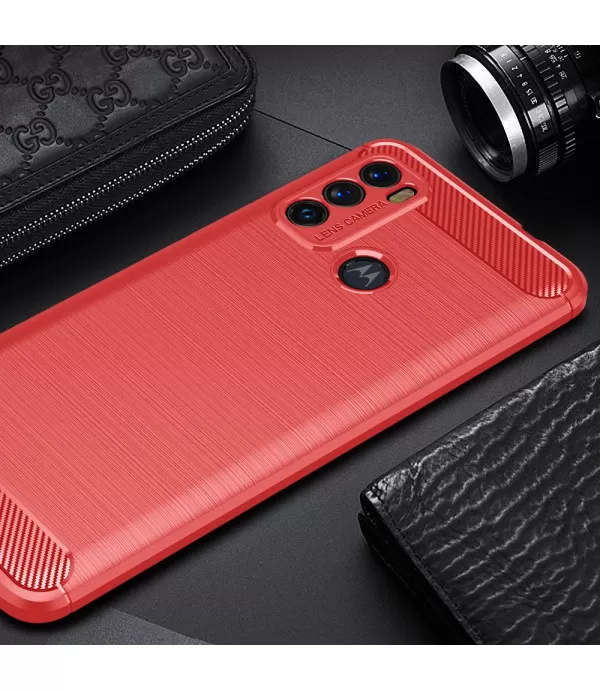 Carbon Brush silikonska zaštitna maskica Moto G60 / G40