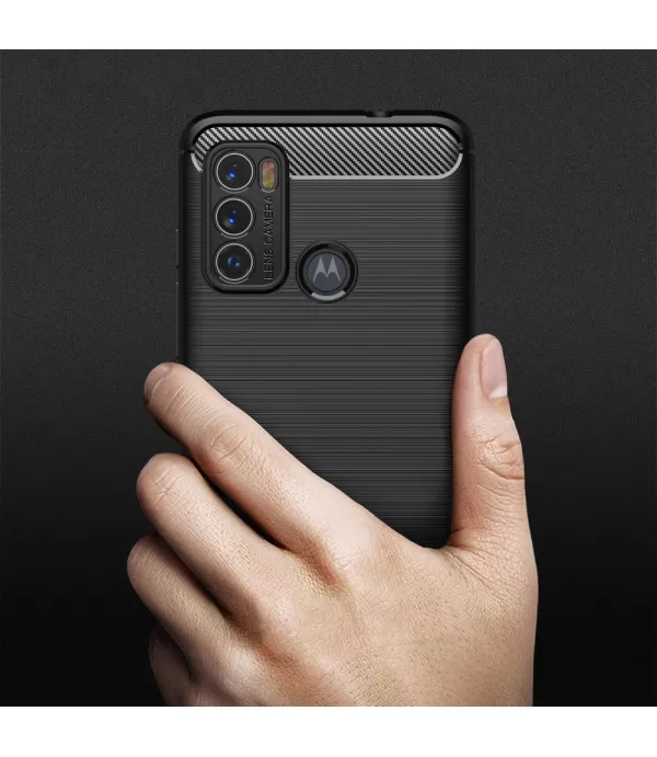 Carbon Brush silikonska zaštitna maskica Moto G60 / G40