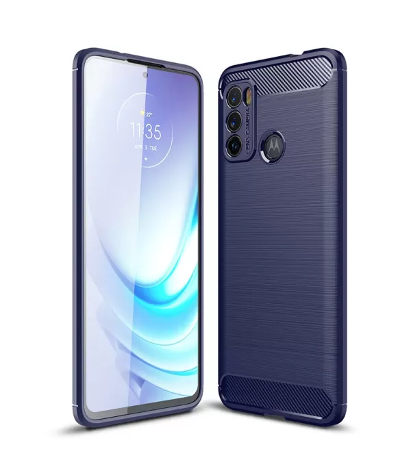 Carbon Brush silikonska zaštitna maskica Moto G60 / G40