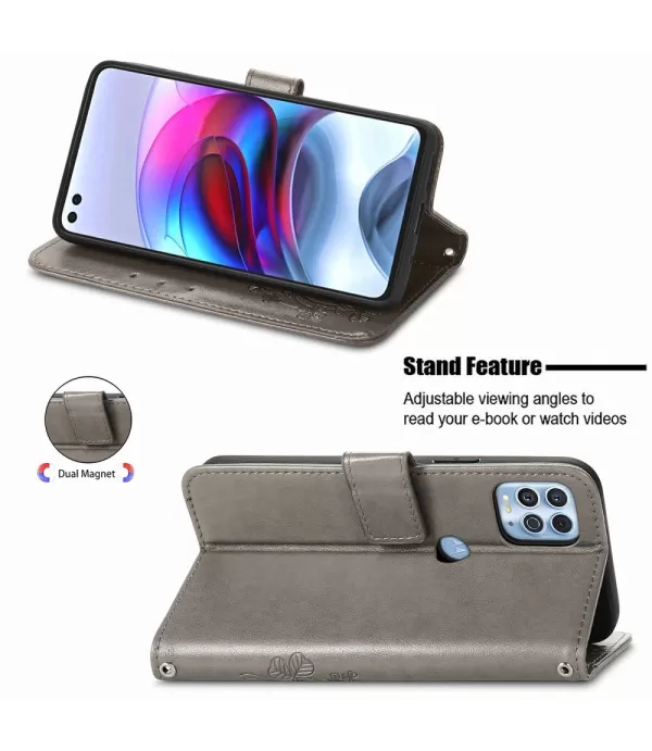 Cvijeće dizajn preklopna torbica futrola za Motorola Moto G100, Edge S
