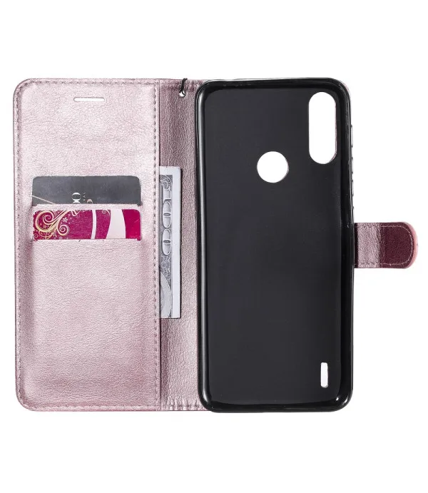 Solid color preklopna torbica futrola Motorola Moto E7 Power