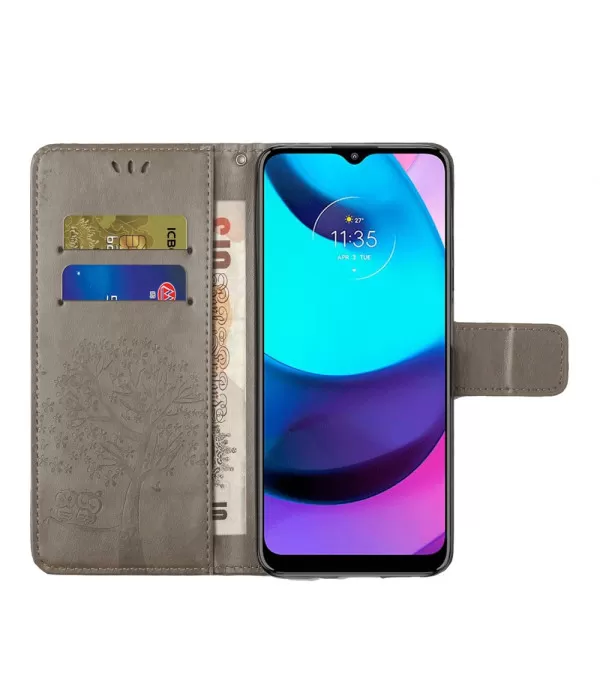 Dvije sove preklopna torbica futrola Motorola Moto E40 / E20