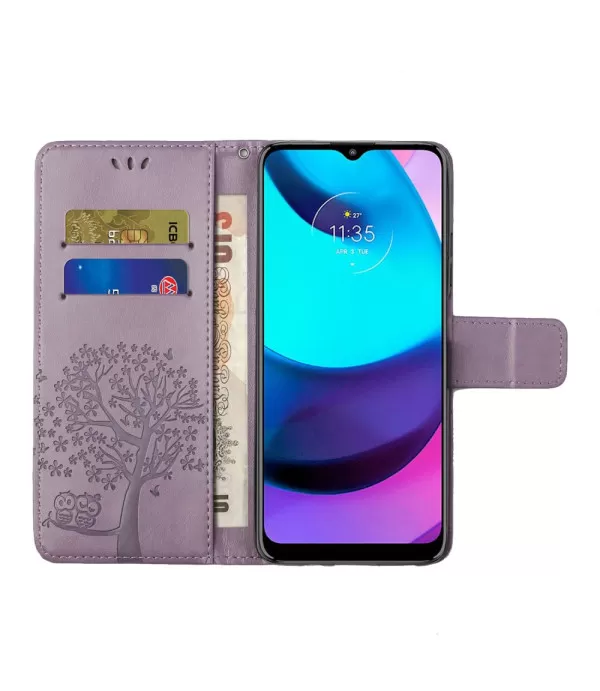 Dvije sove preklopna torbica futrola Motorola Moto E40 / E20