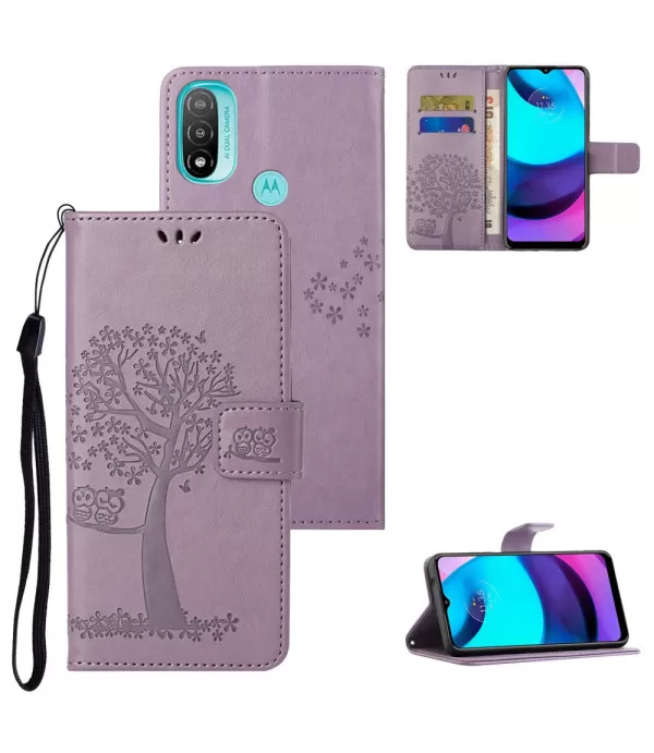 Dvije sove preklopna torbica futrola Motorola Moto E40 / E20