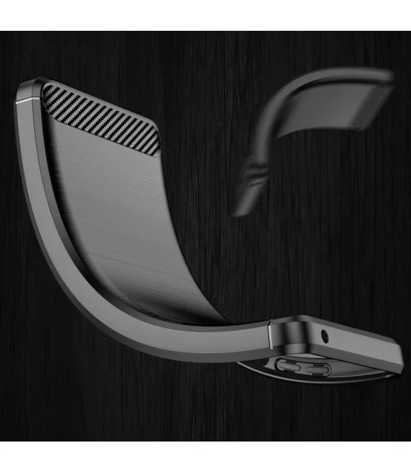 Carbon Brush silikonska zaštitna maskica Moto Edge 20 Lite