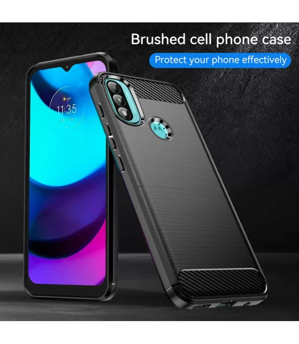 Carbon Brush silikonska zaštitna maskica Moto E40/E20