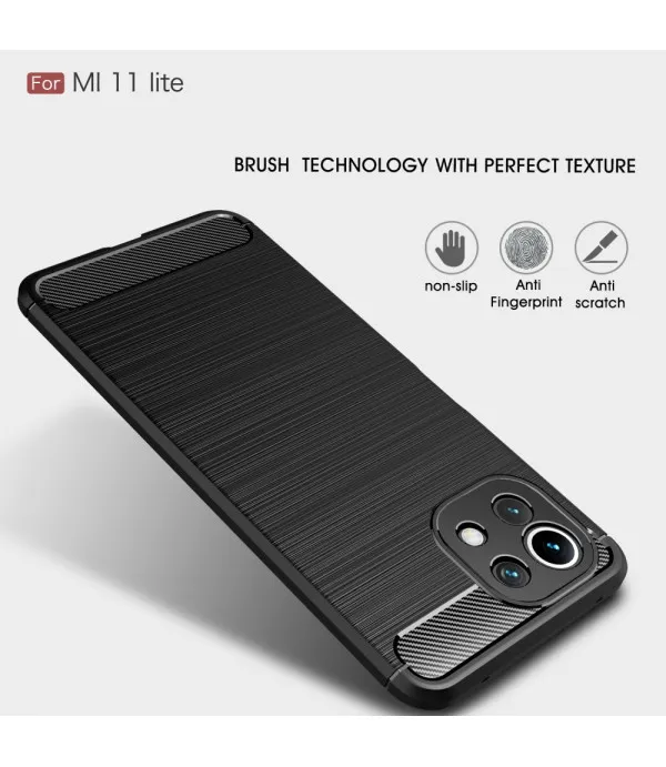 Carbon Brush silikonska zaštitna maska Xiaomi Mi 11 Lite