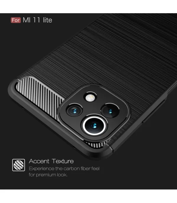 Carbon Brush silikonska zaštitna maska Xiaomi Mi 11 Lite