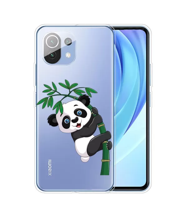 Panda dizajn prozirna silikonska zaštitna maska Xiaomi Mi 11 Lite