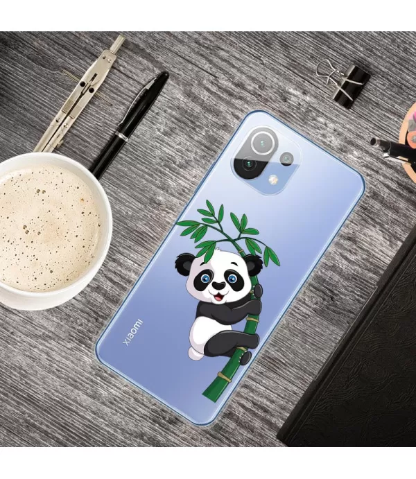 Panda dizajn prozirna silikonska zaštitna maska Xiaomi Mi 11 Lite