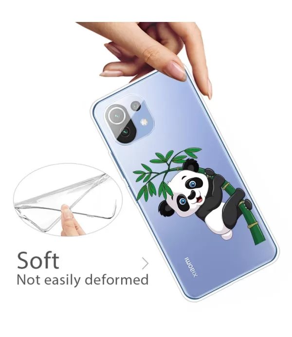 Panda dizajn prozirna silikonska zaštitna maska Xiaomi Mi 11 Lite