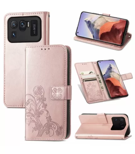 Cvijeće dizajn preklopna zaštitna torbica futrola za Xiaomi Mi 11 Ultra