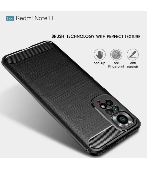 Carbon Brush silikonska zaštitna maska Xiaomi Redmi Note 11 4G