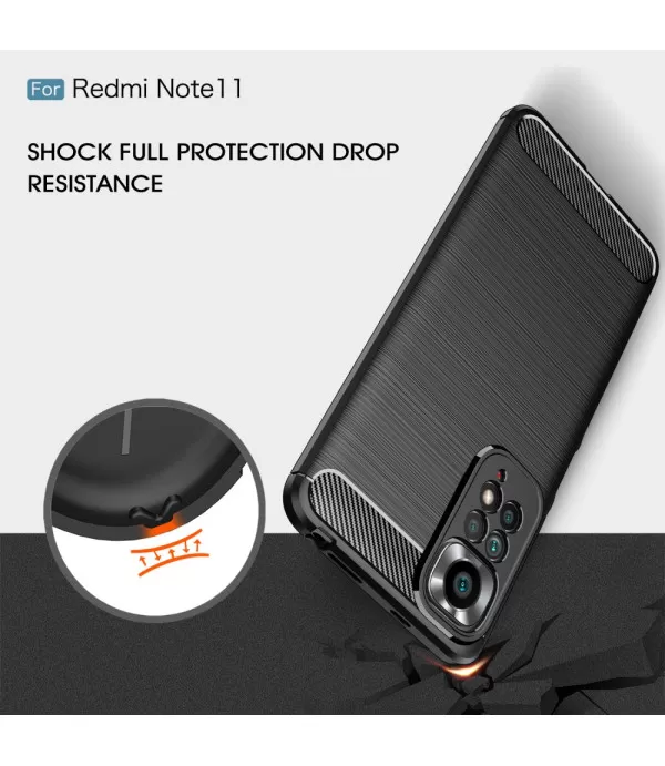 Carbon Brush silikonska zaštitna maska Xiaomi Redmi Note 11 4G