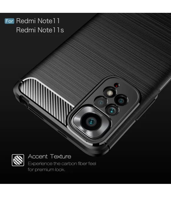 Carbon Brush silikonska zaštitna maska Xiaomi Redmi Note 11 4G