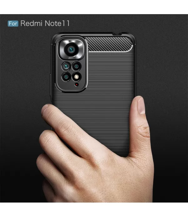 Carbon Brush silikonska zaštitna maska Xiaomi Redmi Note 11 4G
