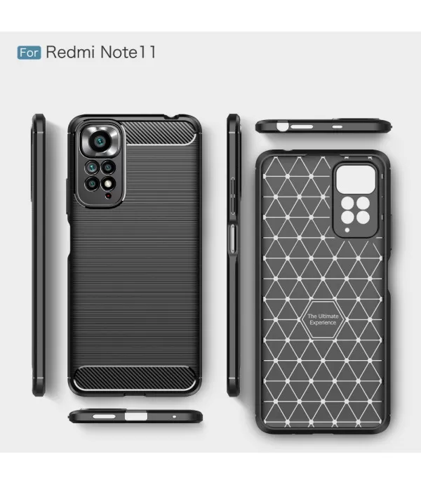 Carbon Brush silikonska zaštitna maska Xiaomi Redmi Note 11 4G