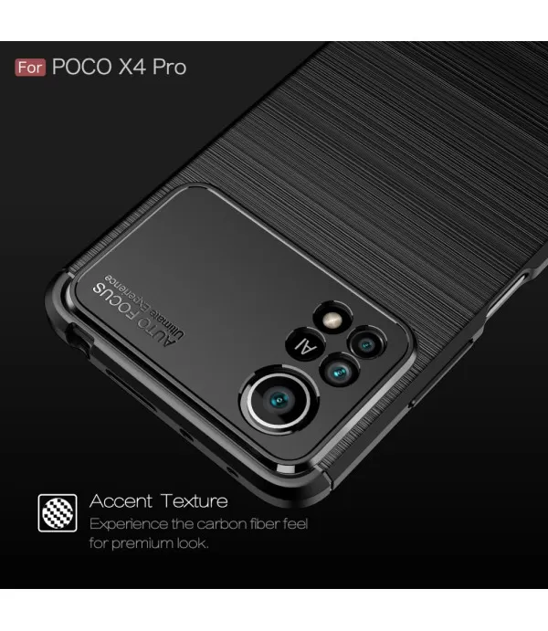 Carbon Brush silikonska zaštitna maskica Xiaomi Pocophone X4 Pro 5G